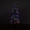 6ft. Fiber Optic Multicolor LED Lights Slim Pine Artificial Christmas Tree